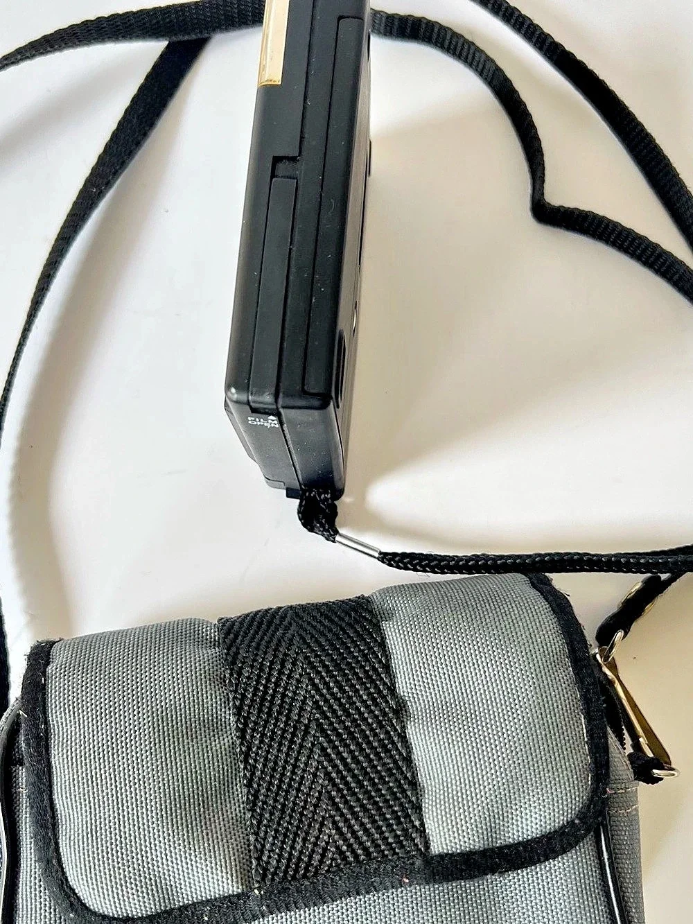 Vintage Ansco disc HR 15 Film Camera with Case in Black & Gray